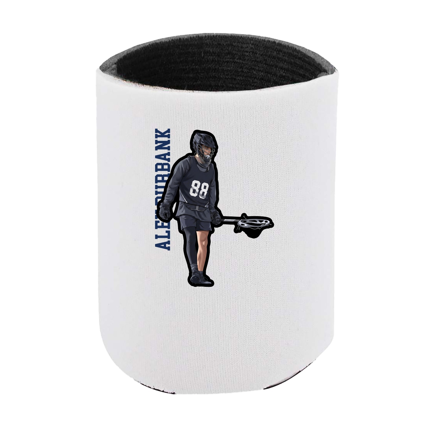 Can Holder — Name Vertical in White