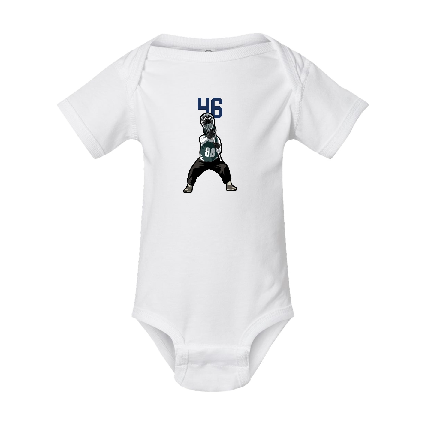 Baby Onesie — Number Top in White