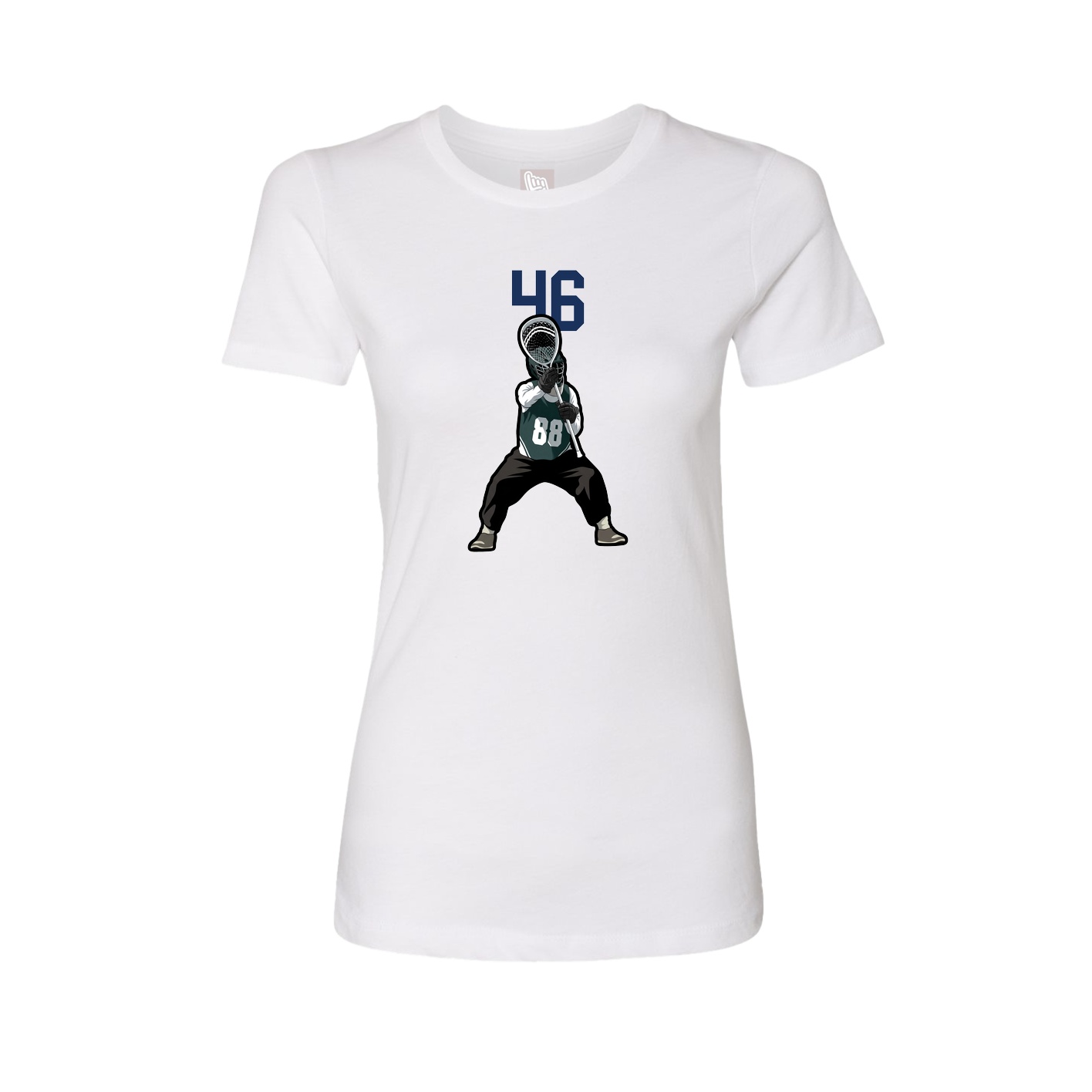 Womens Tee — Number Top in White