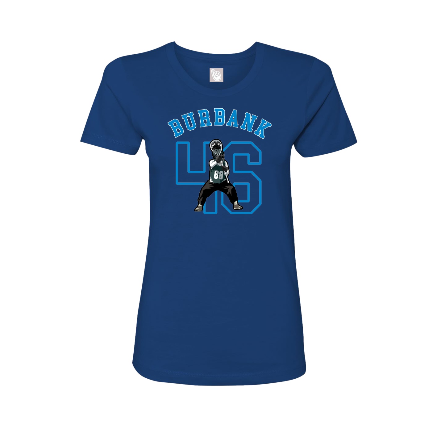 Fitted Women's Tee — Shirsey Arch in Royal