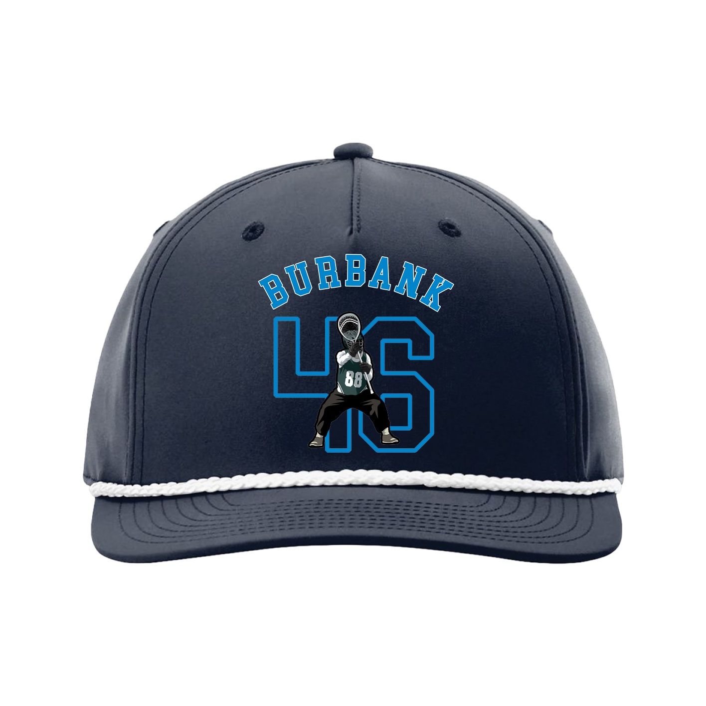 Five-Panel Classic Rope Cap — Shirsey Arch in Navy