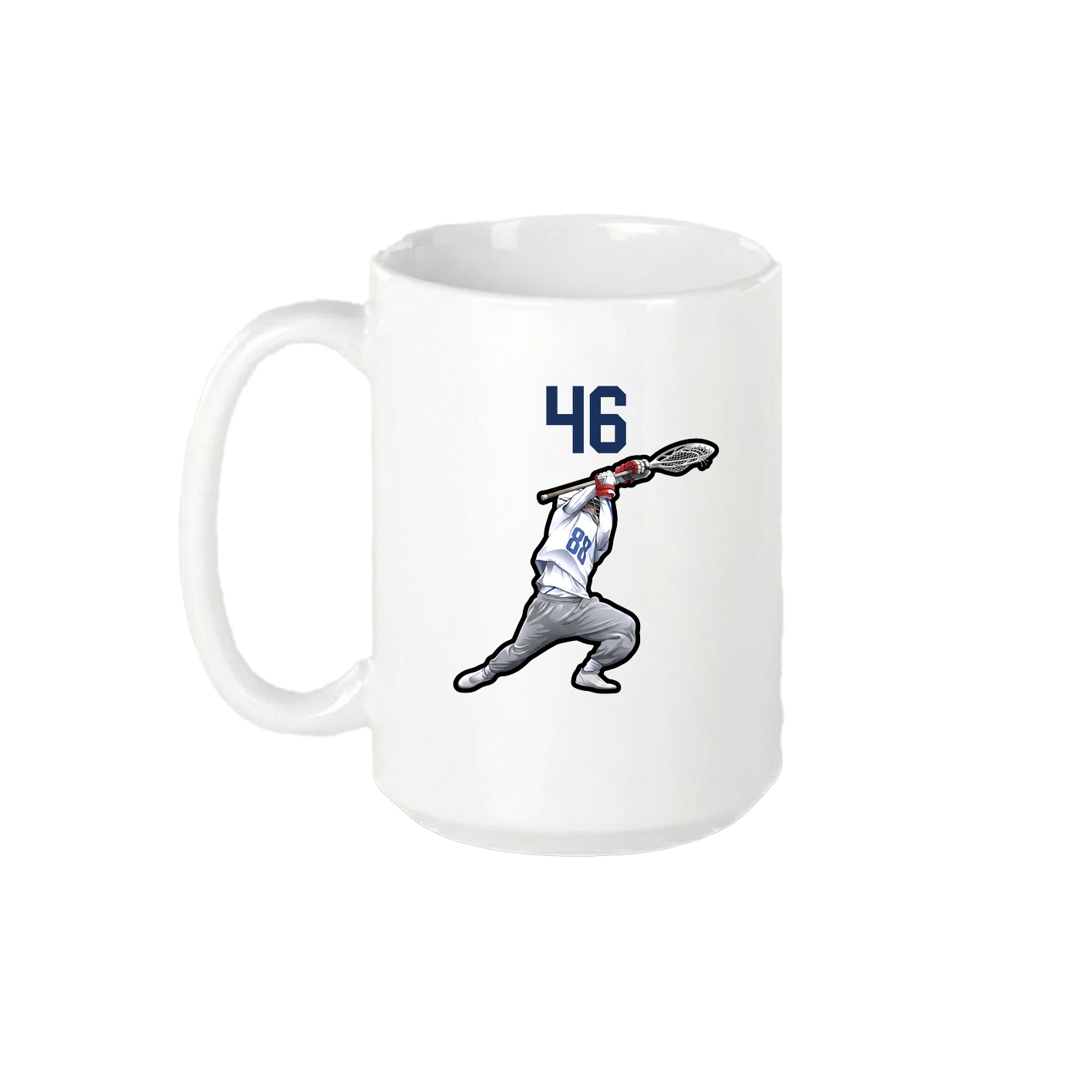 15oz Coffee Mug — Number Top in White