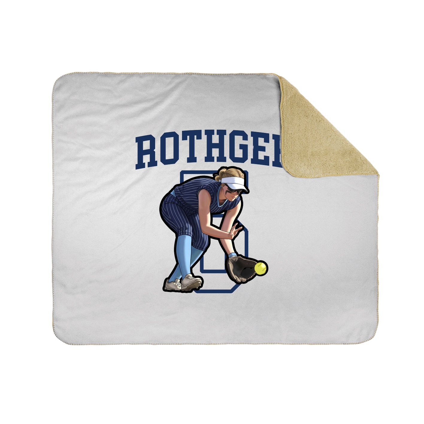 Throw Blanket — Shirsey in White