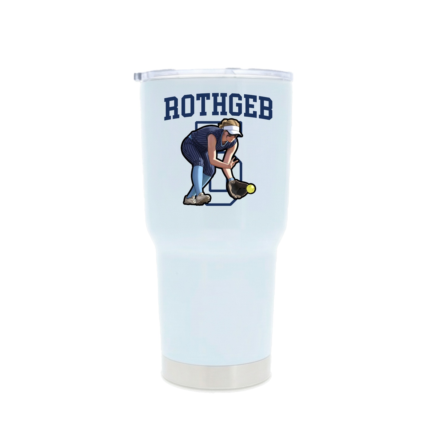 30oz Stainless Steel Tumbler — Shirsey in White