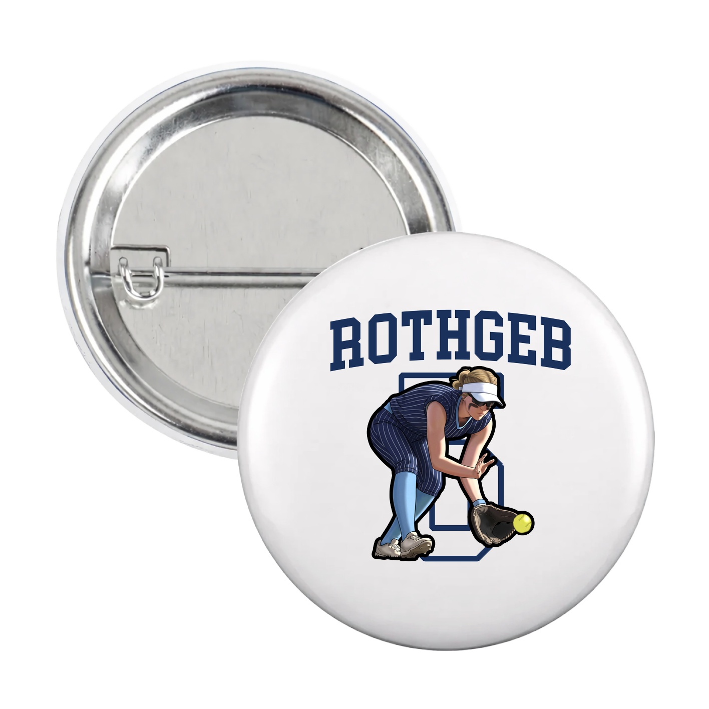Game Day Button — Shirsey in White