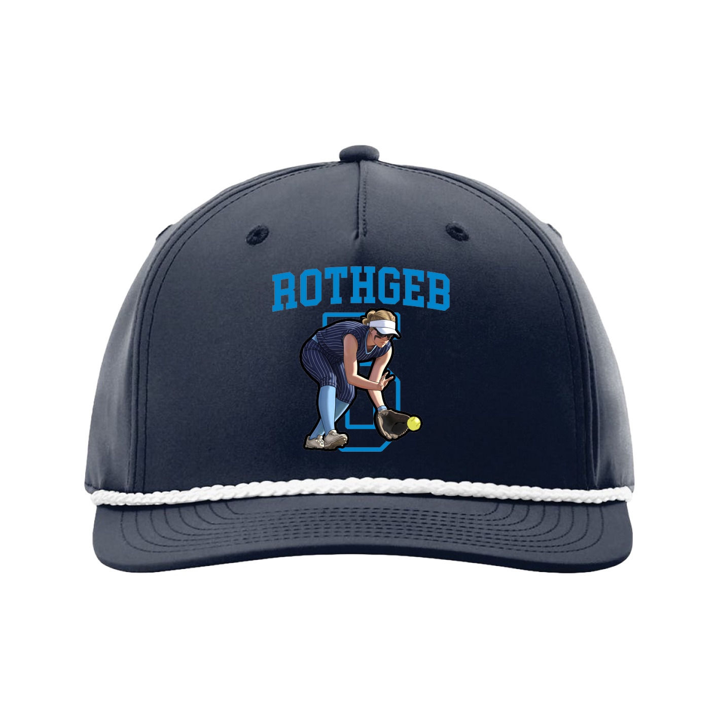 Five-Panel Classic Rope Cap — Shirsey in Navy