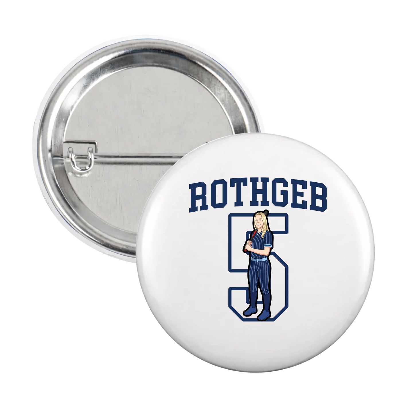 Game Day Button — Shirsey in White