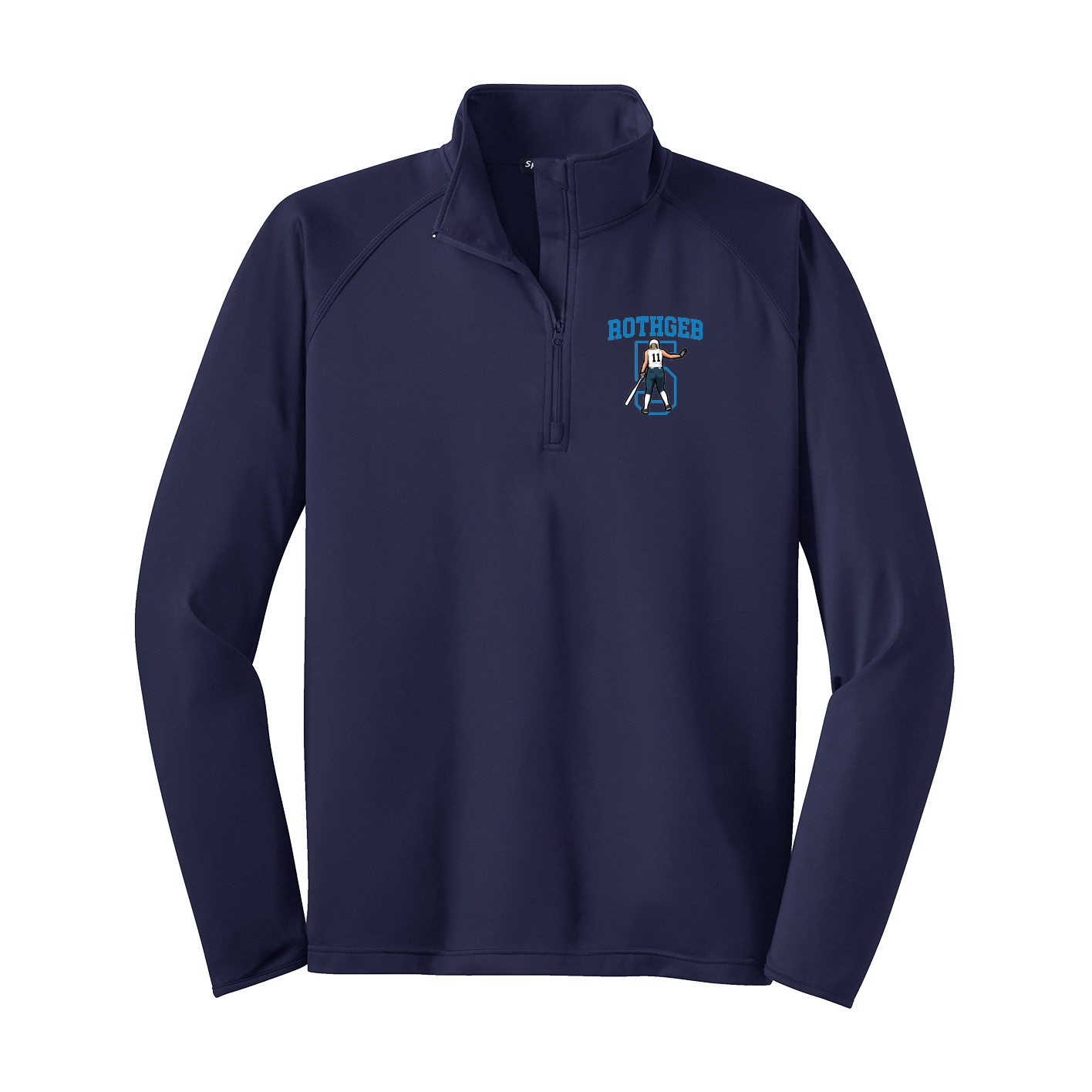 Q-Zip Pullover — Shirsey in Navy