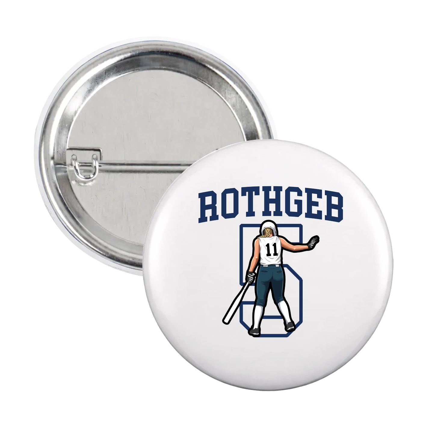 Game Day Button — Shirsey in White