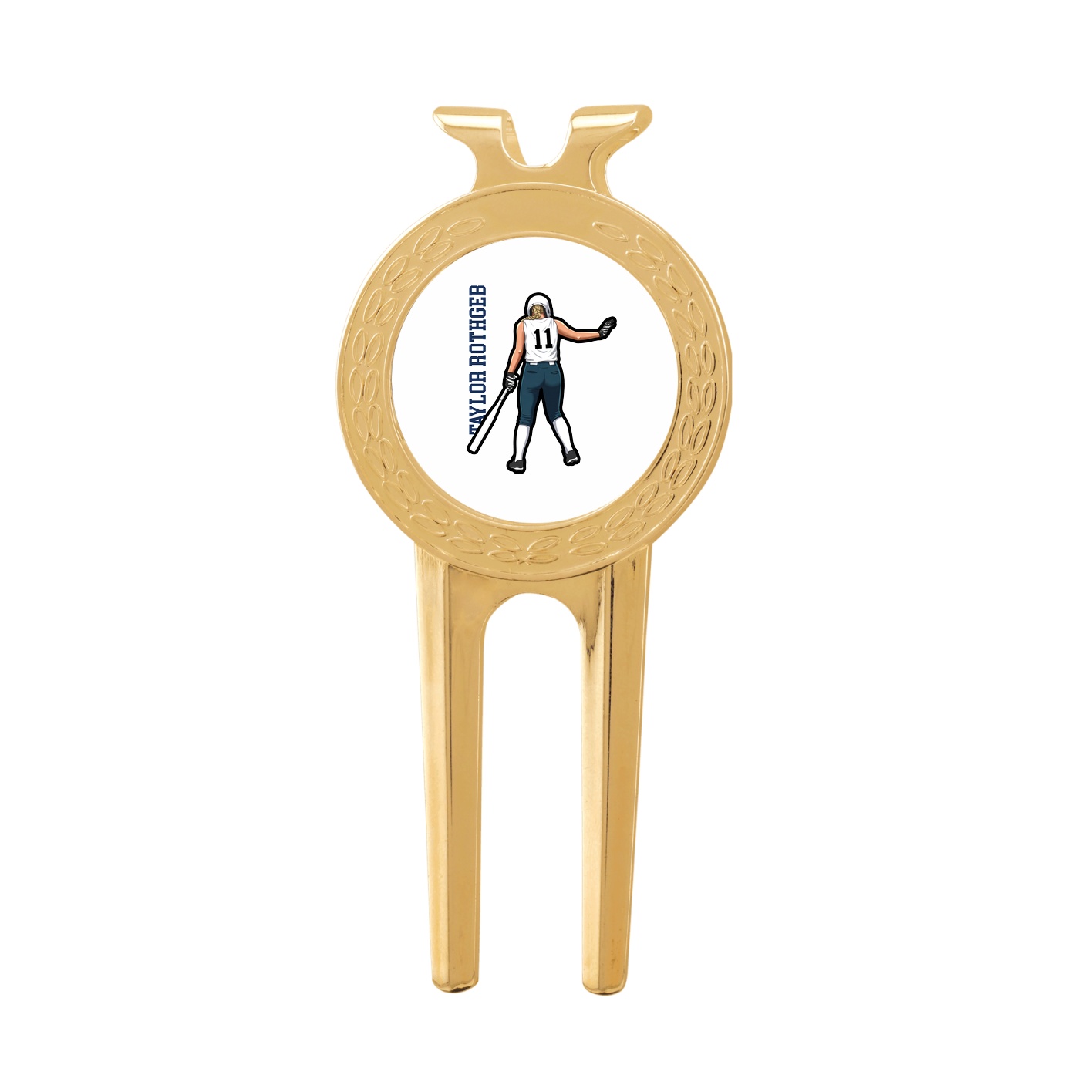 Divot Tool with Ball Marker — Name Vertical in Classic