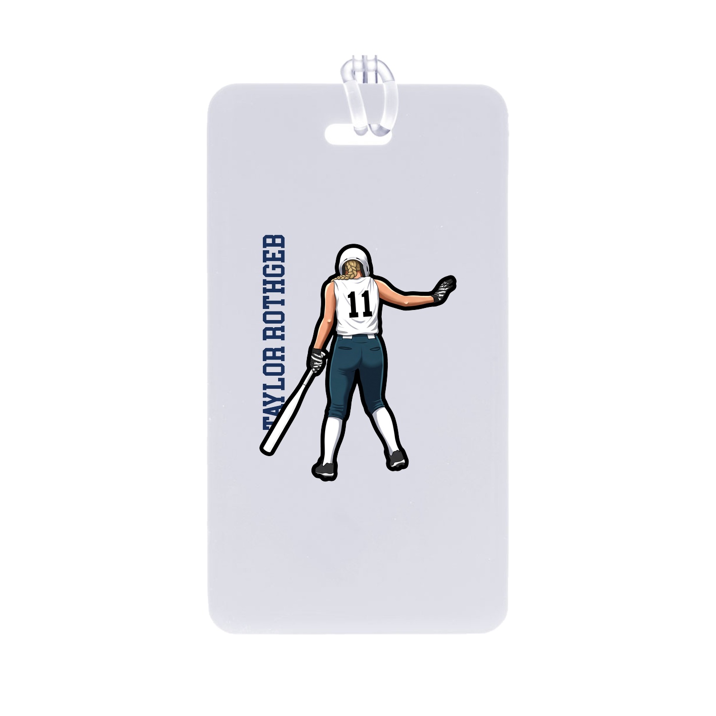 Bag Tag — Name Vertical in Classic