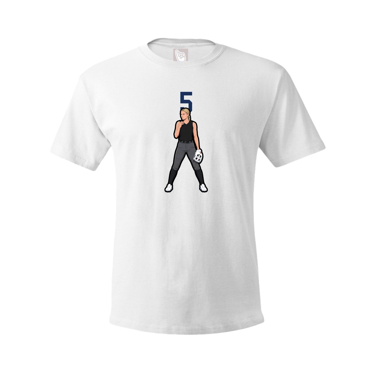 Tee — Number Top in White
