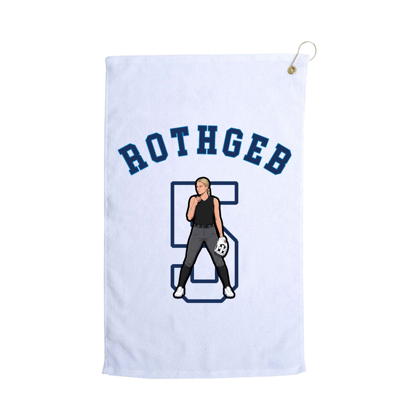 Golf Towel — Shirsey Arch in White