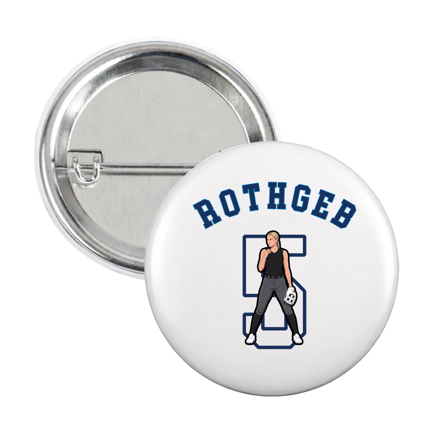 Game Day Button — Shirsey Arch in White