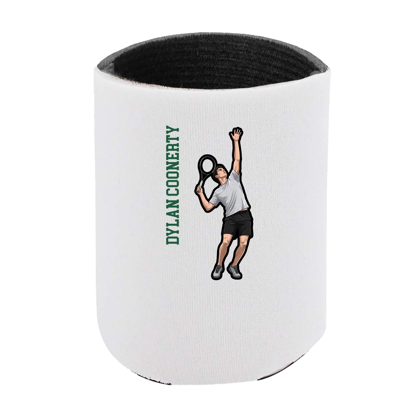 Can Holder — Name Vertical in White