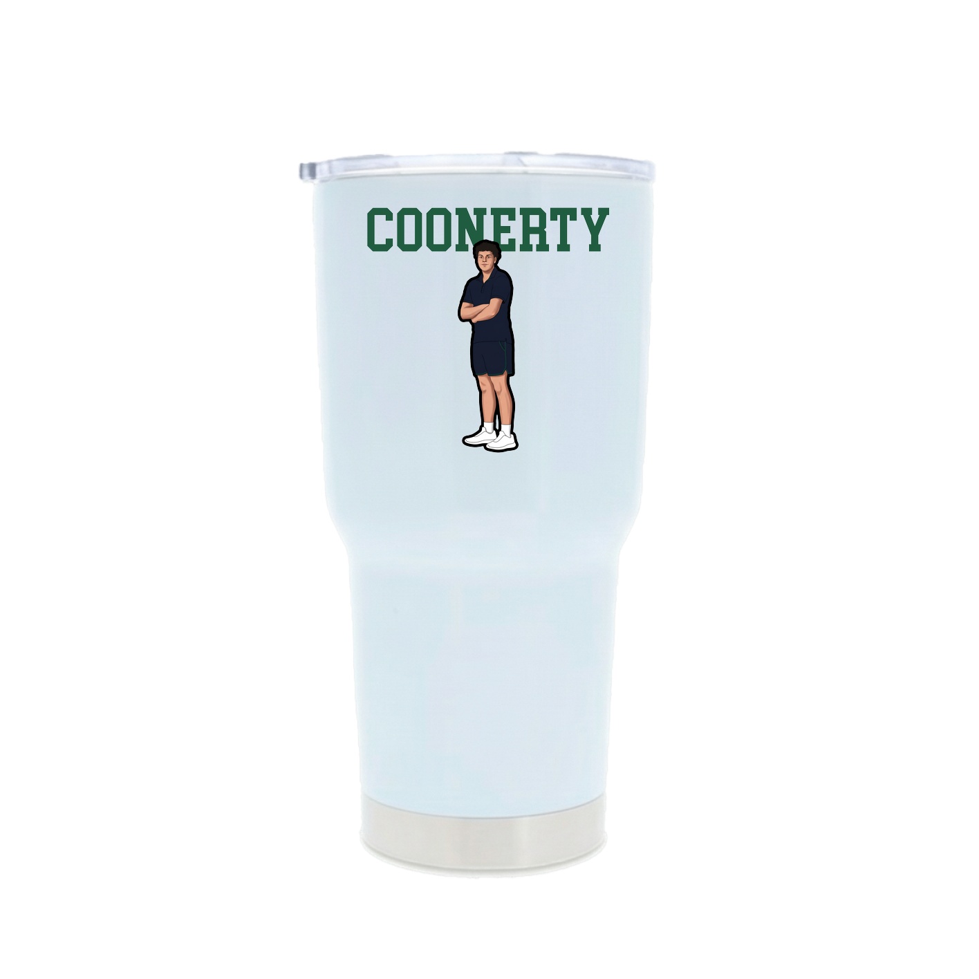 30oz Stainless Steel Tumbler — Shirsey in White