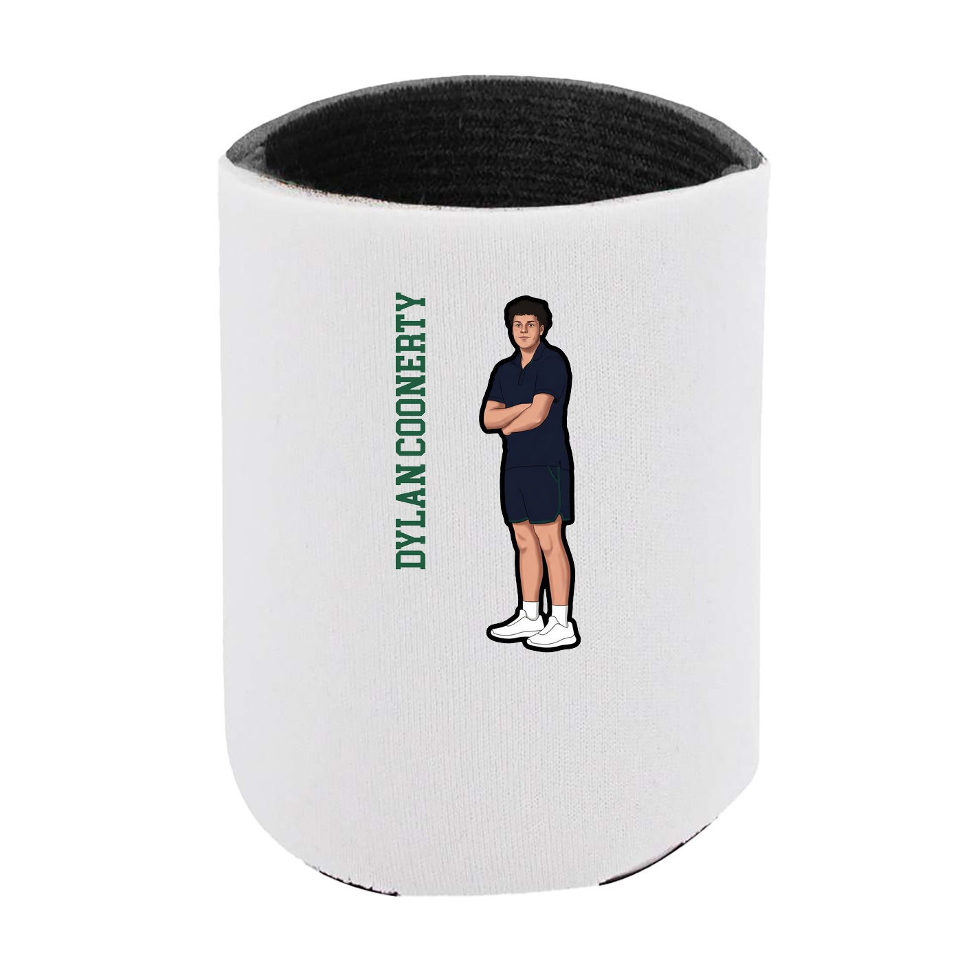 Can Holder — Name Vertical in White