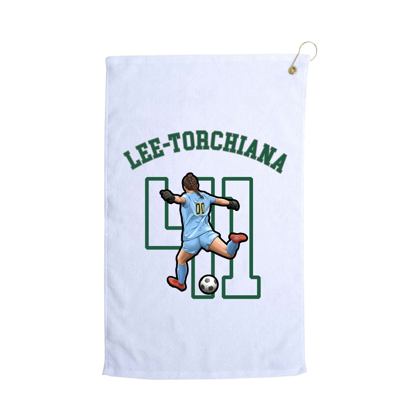 Golf Towel — Shirsey Arch in White