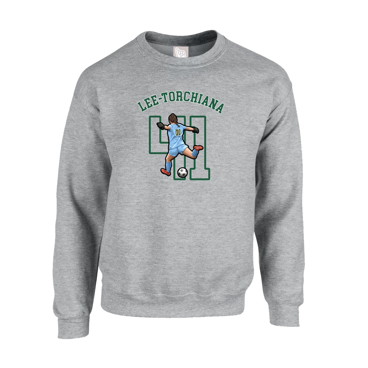 Fleece Crew — Shirsey Arch in Grey