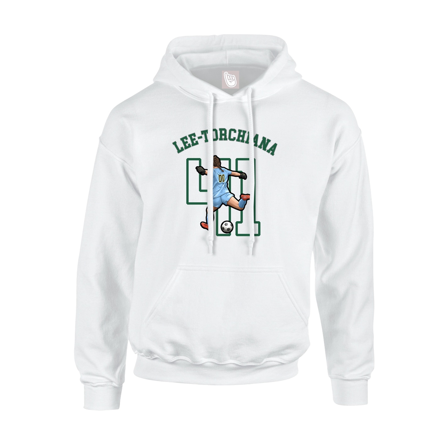 Youth Hoodie — Shirsey Arch in White
