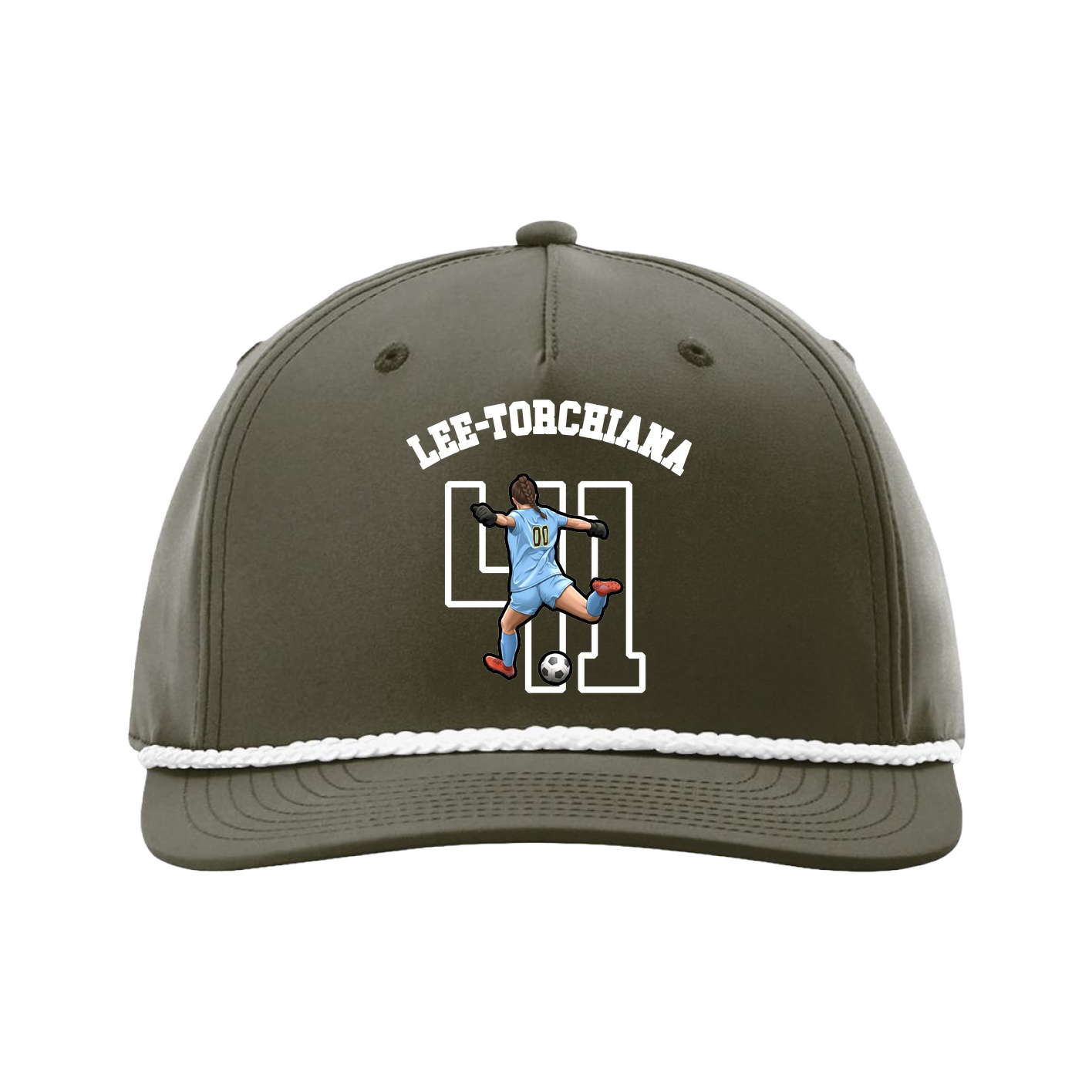 Five-Panel Classic Rope Cap — Shirsey Arch in Green