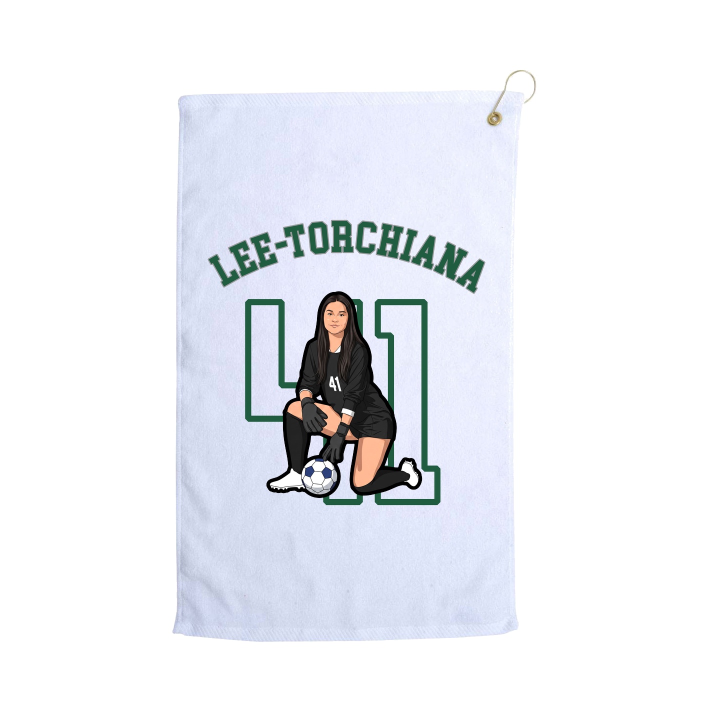 Golf Towel — Shirsey Arch in White