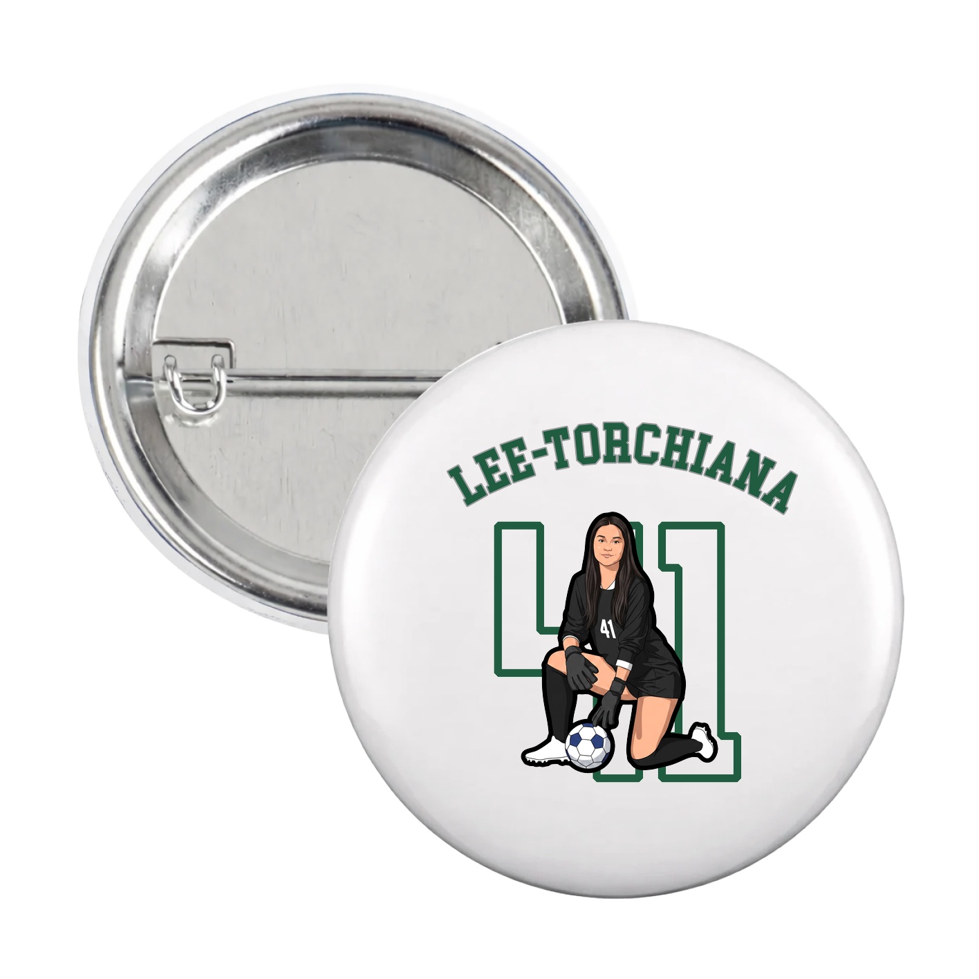 Game Day Button — Shirsey Arch in White