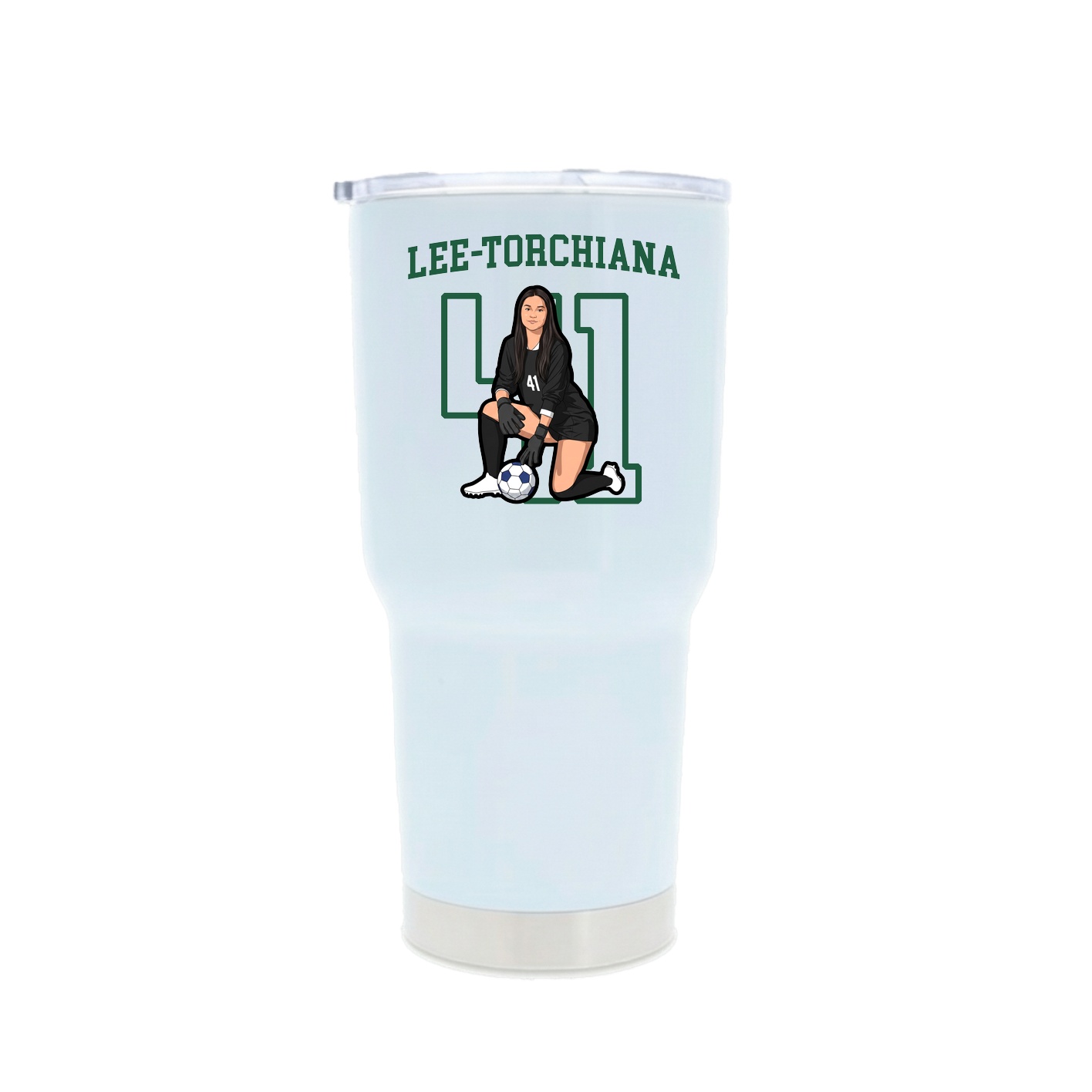 30oz Stainless Steel Tumbler — Shirsey in White