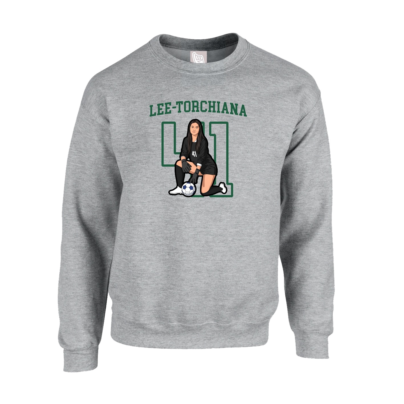 Fleece Crew — Shirsey in Grey
