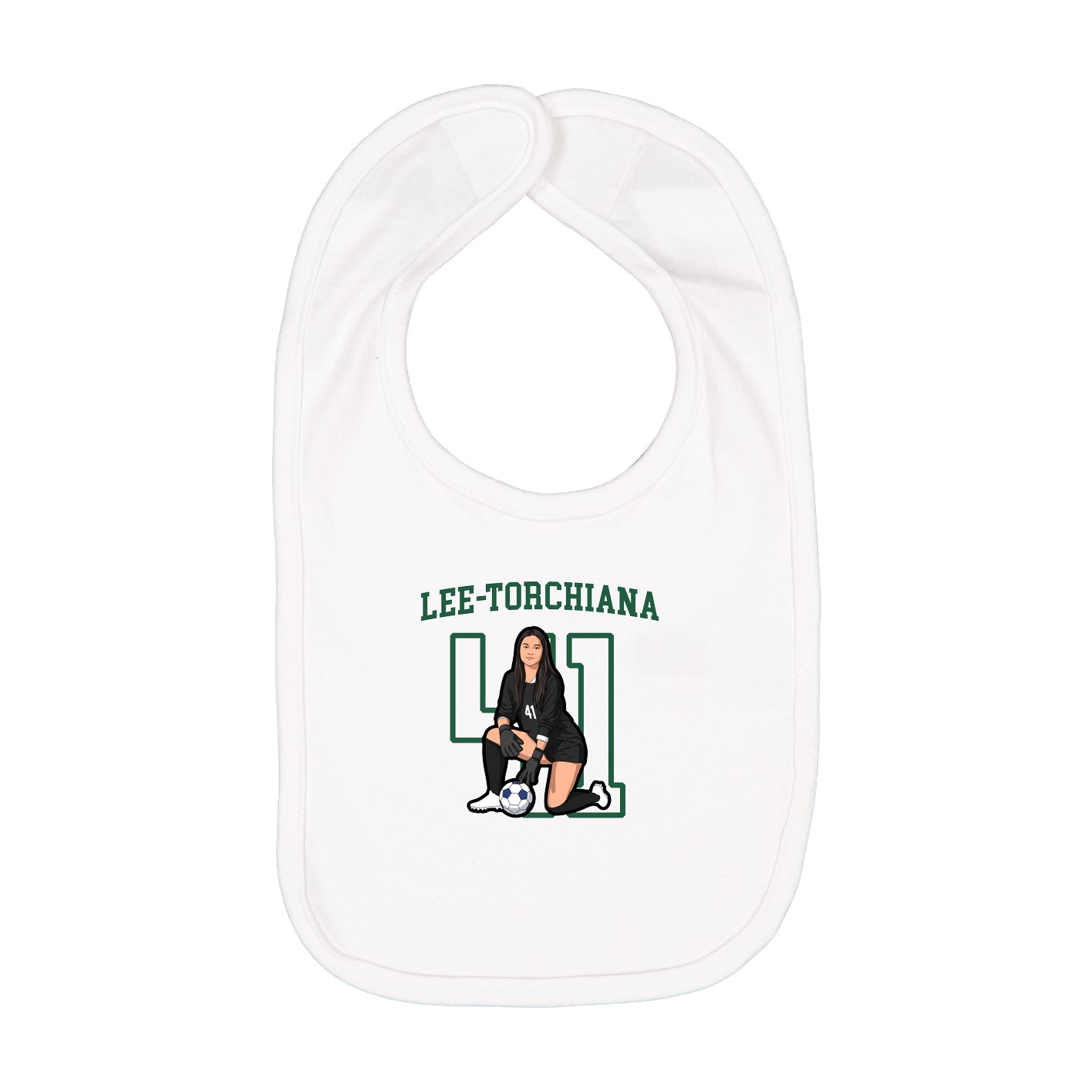 Infant Bib — Shirsey in White