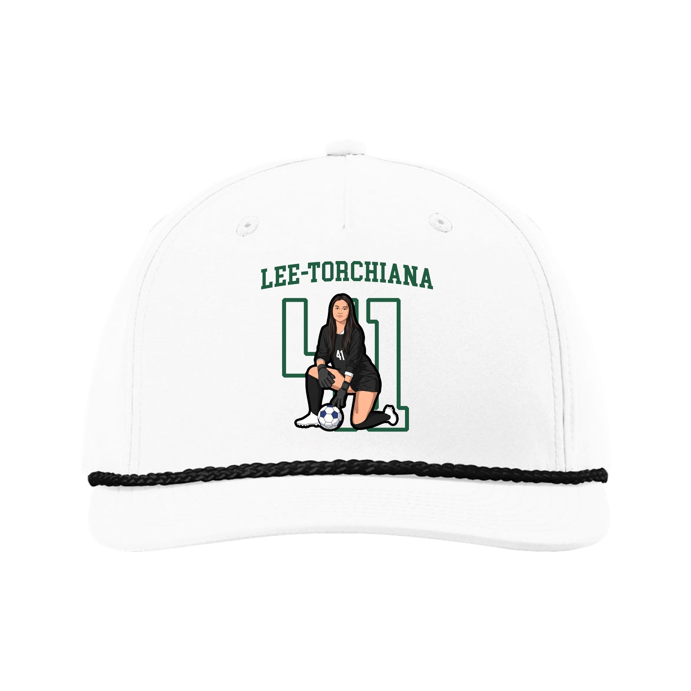 Five-Panel Classic Rope Cap — Shirsey in White