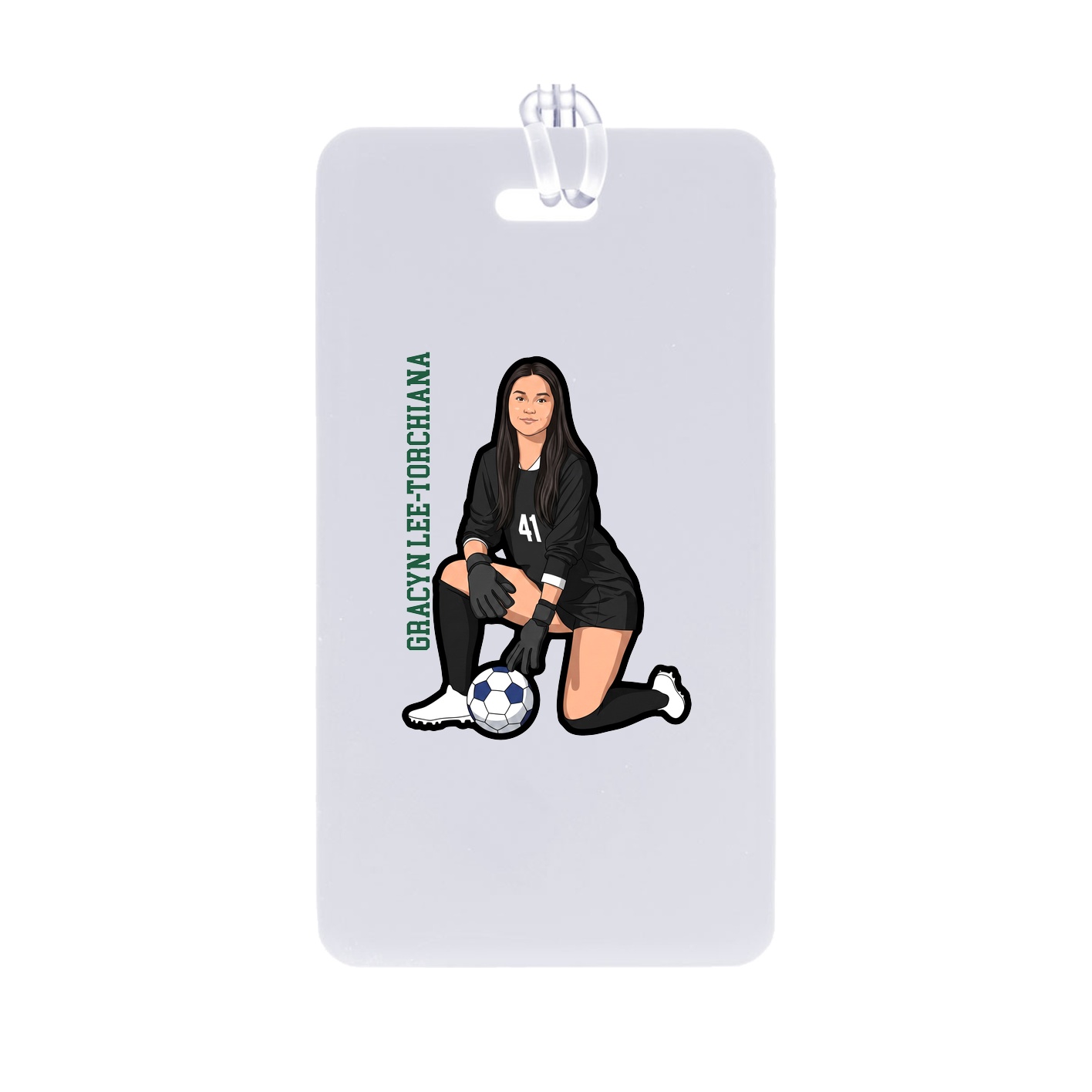 Bag Tag — Name Vertical in Classic