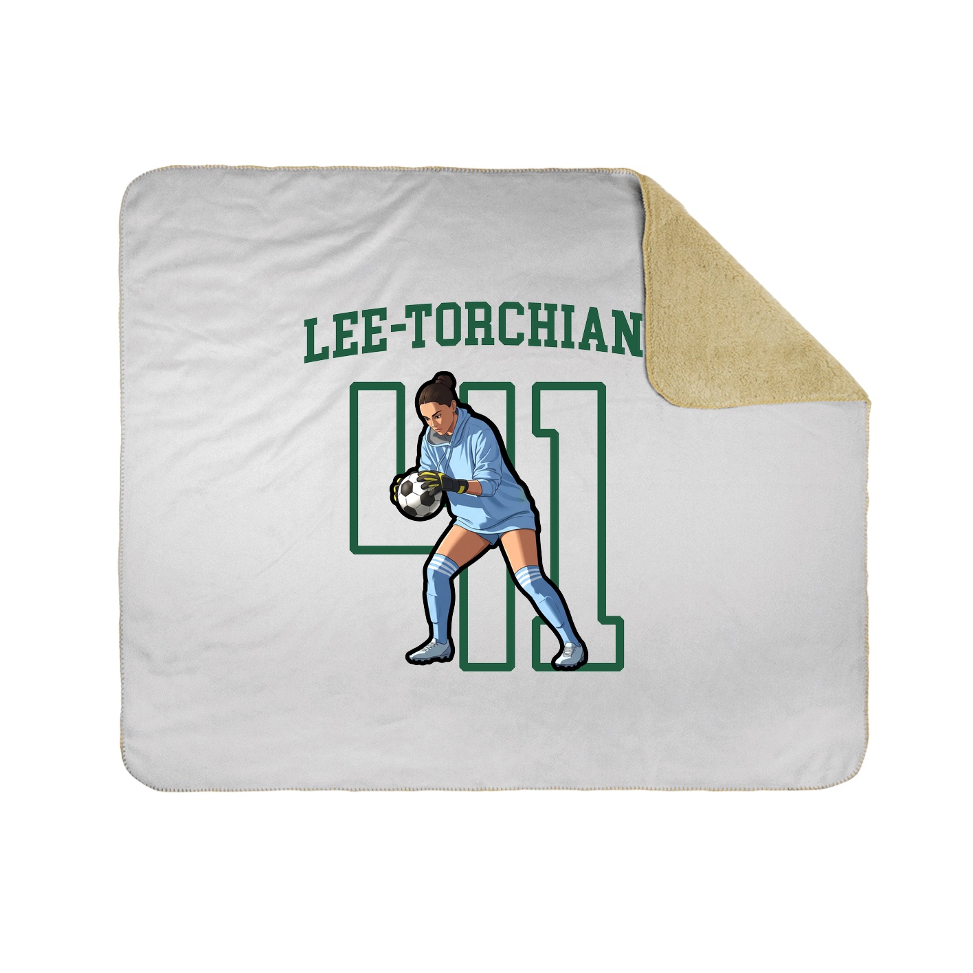 Throw Blanket — Shirsey in White