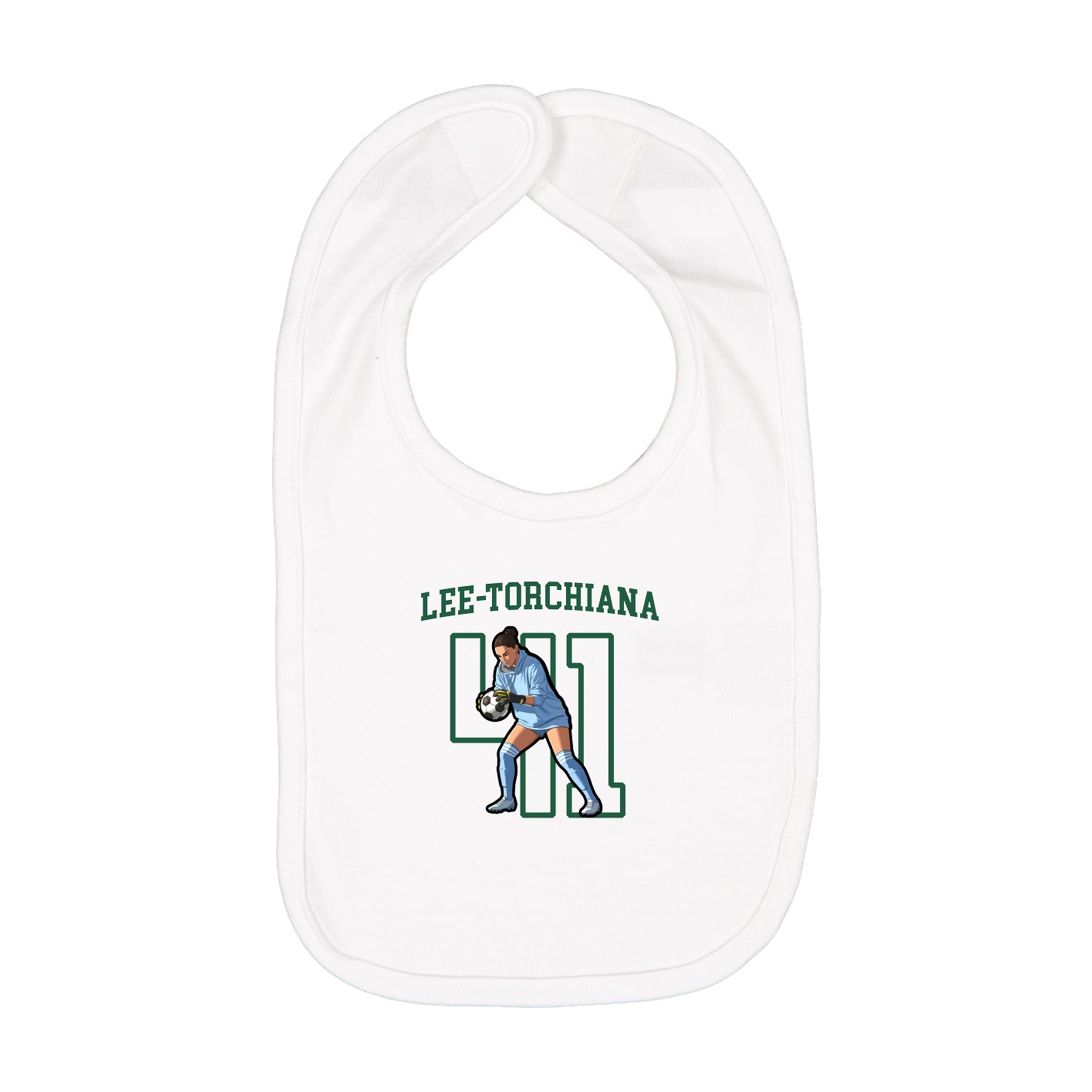 Infant Bib — Shirsey in White