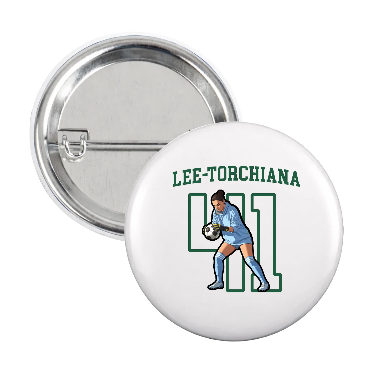 Game Day Button — Shirsey in White