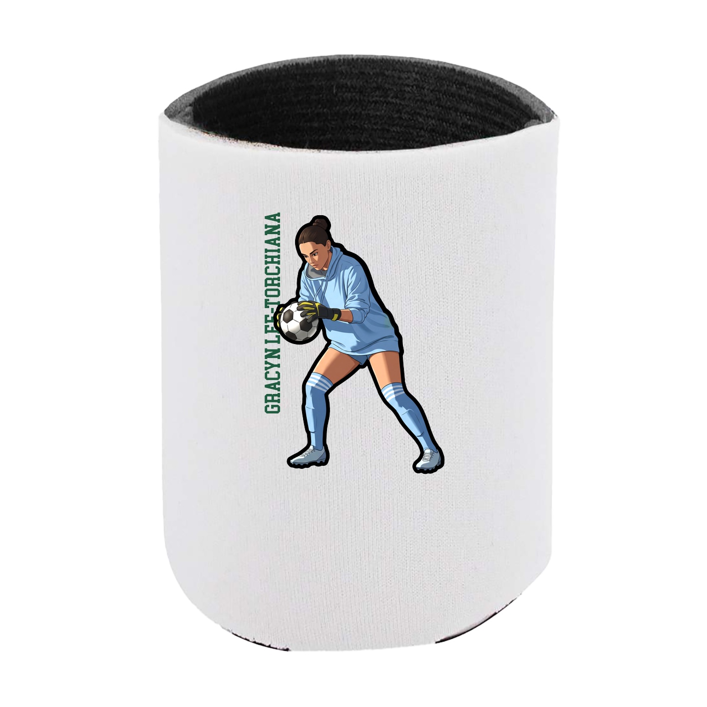 Can Holder — Name Vertical in White
