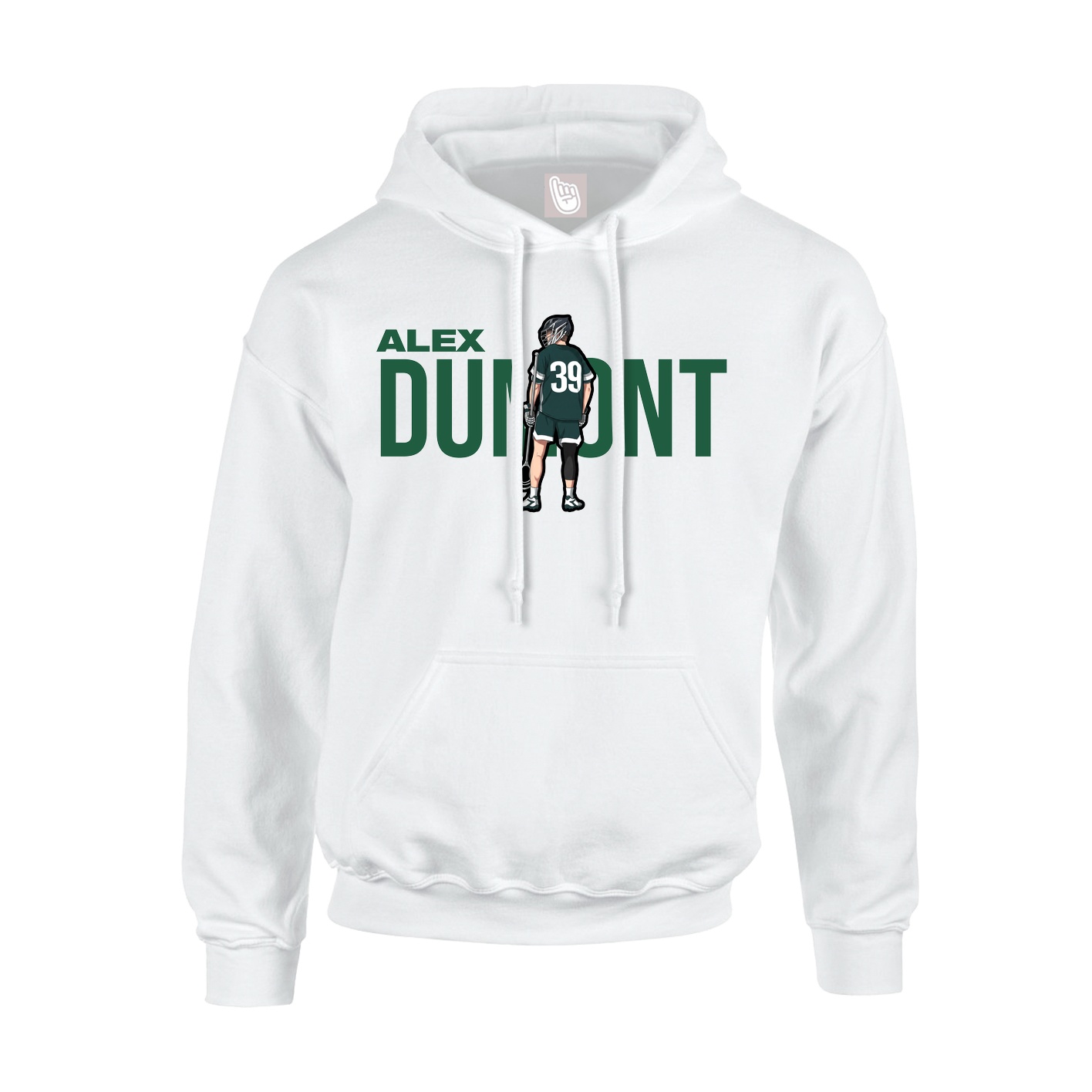 Youth Hoodie — Player Name in White