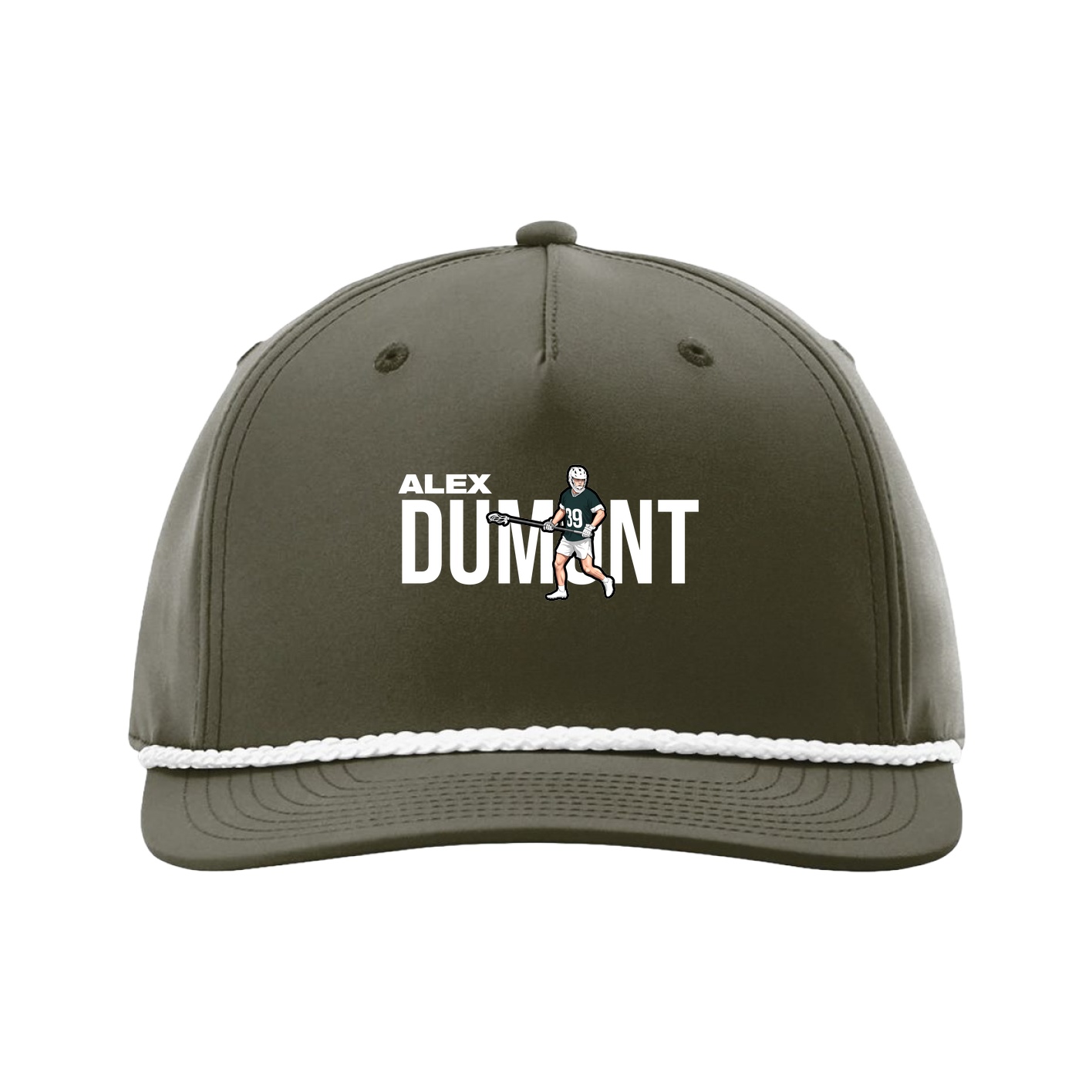 Five-Panel Classic Rope Cap — Player Name in Green