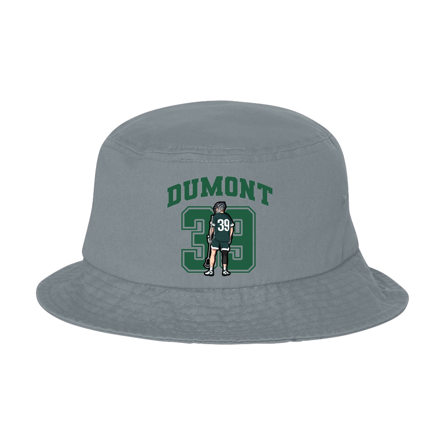 Bucket Cap — Number in Grey