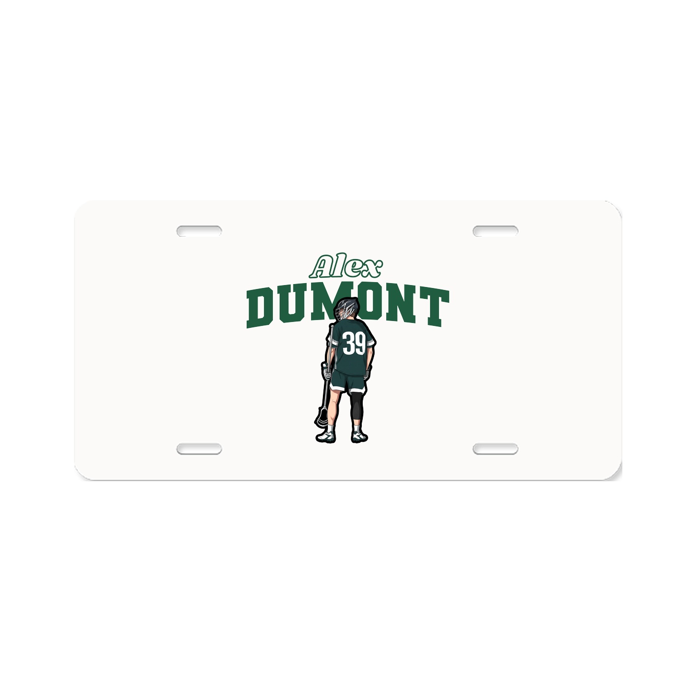 License Plate — Name Arch in Classic