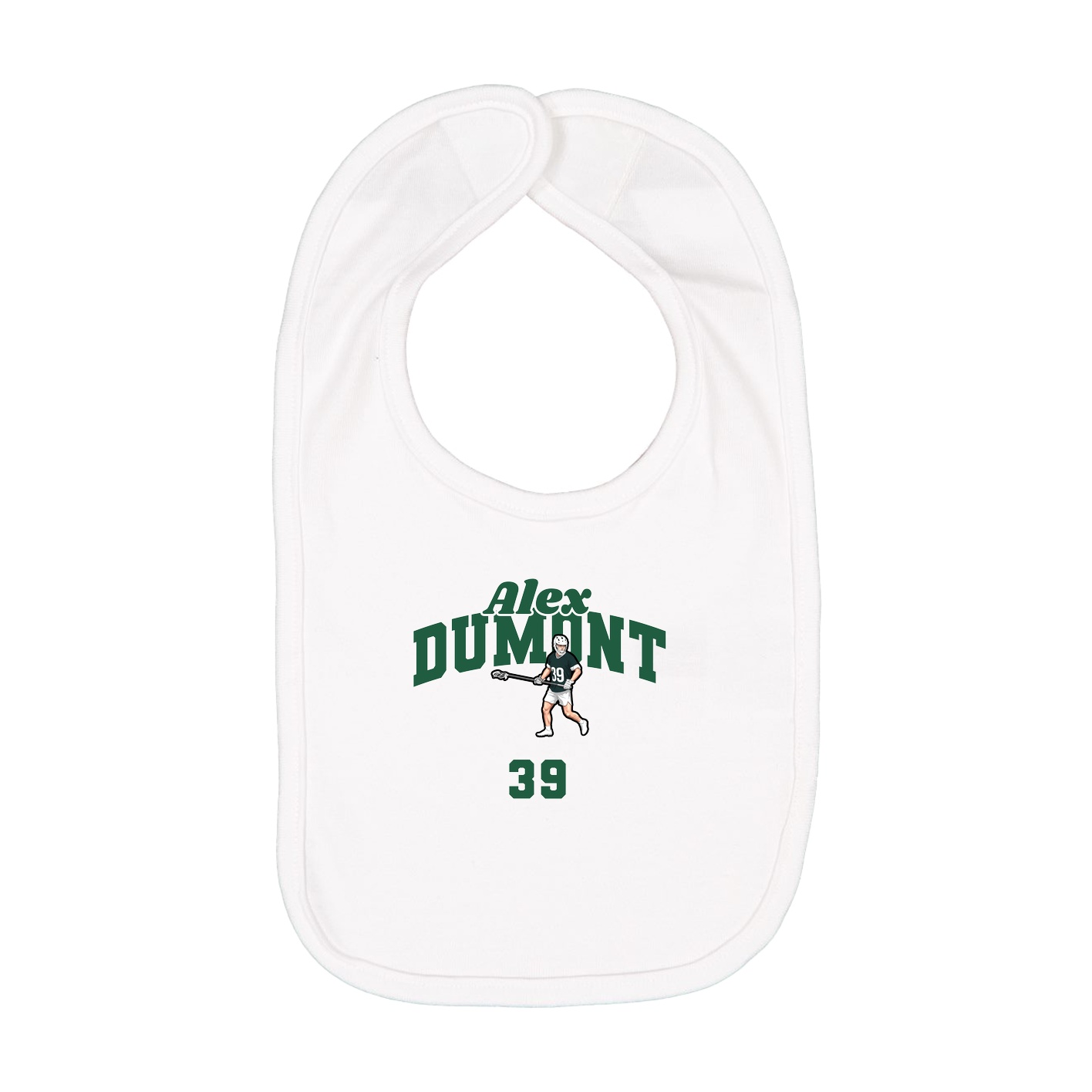 Infant Bib — Signature Arch in White