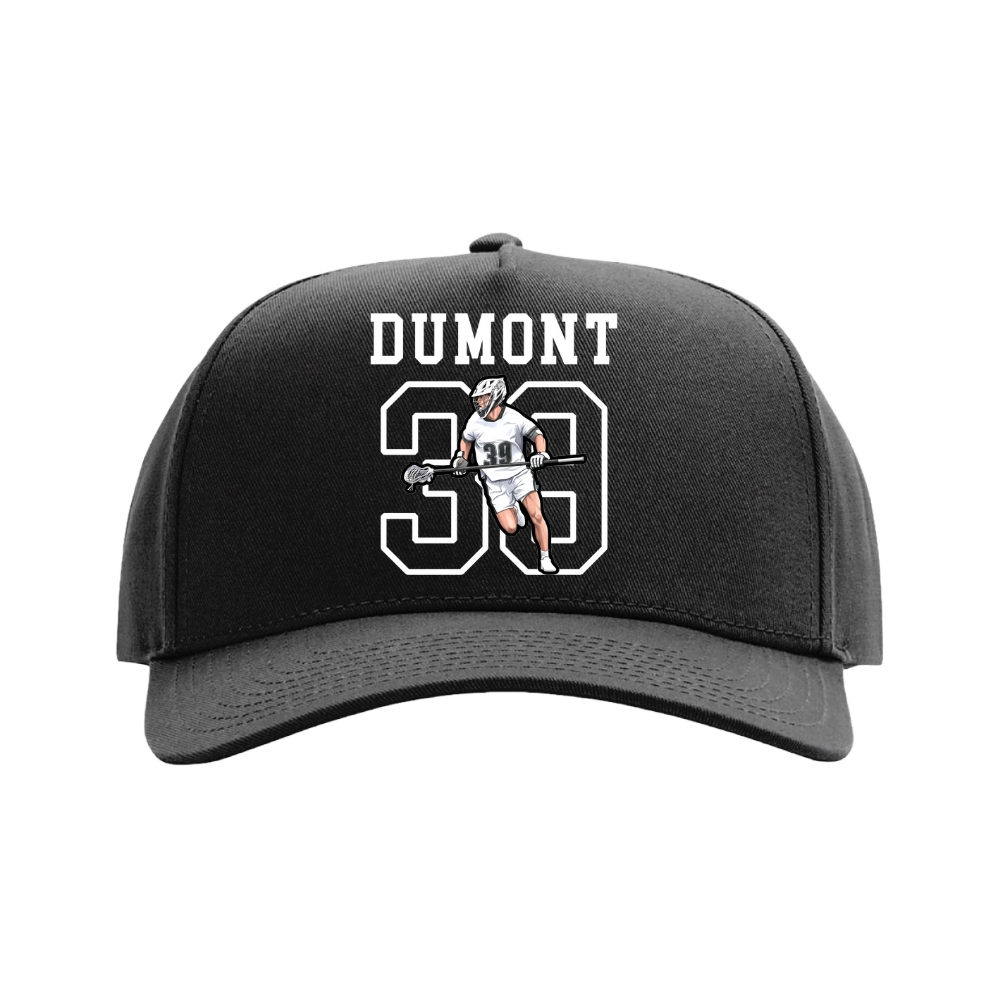 Full Fabric Five-Panel Champ Cap — Shirsey in Black