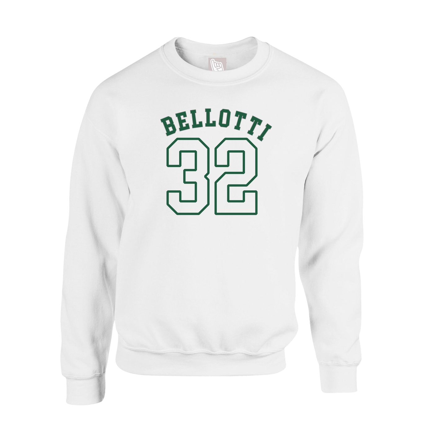 Fleece Crew — Shirsey Arch in White