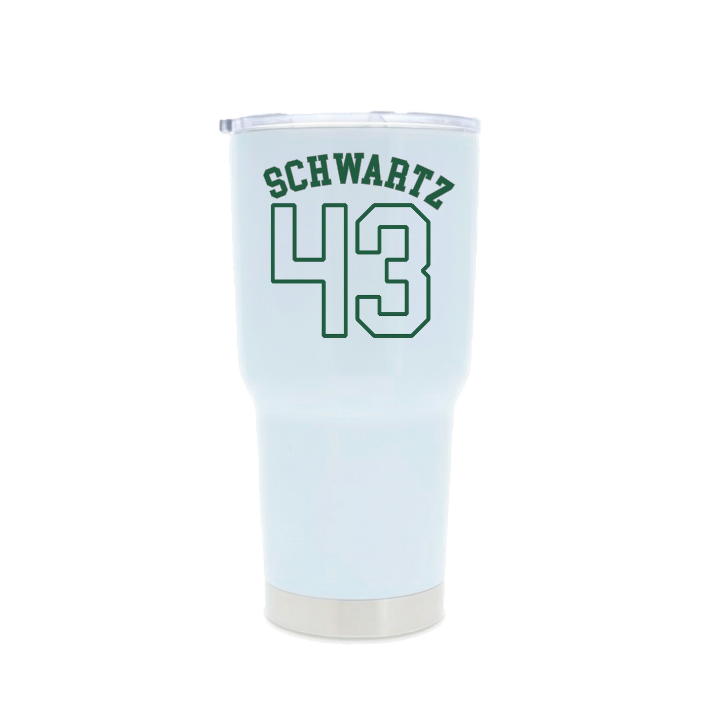 30oz Stainless Steel Tumbler — Shirsey Arch in White