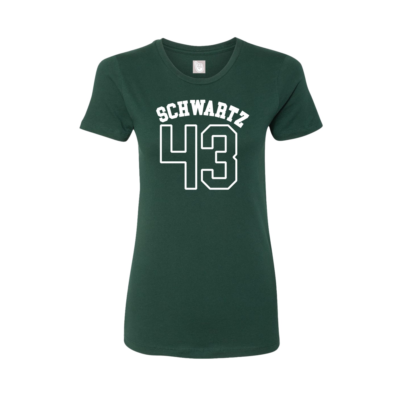 Fitted Women's Tee — Shirsey Arch in Green