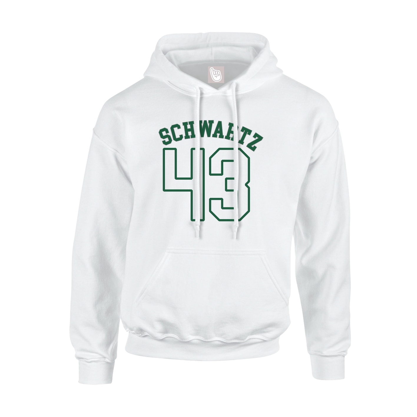 Youth Hoodie — Shirsey Arch in White
