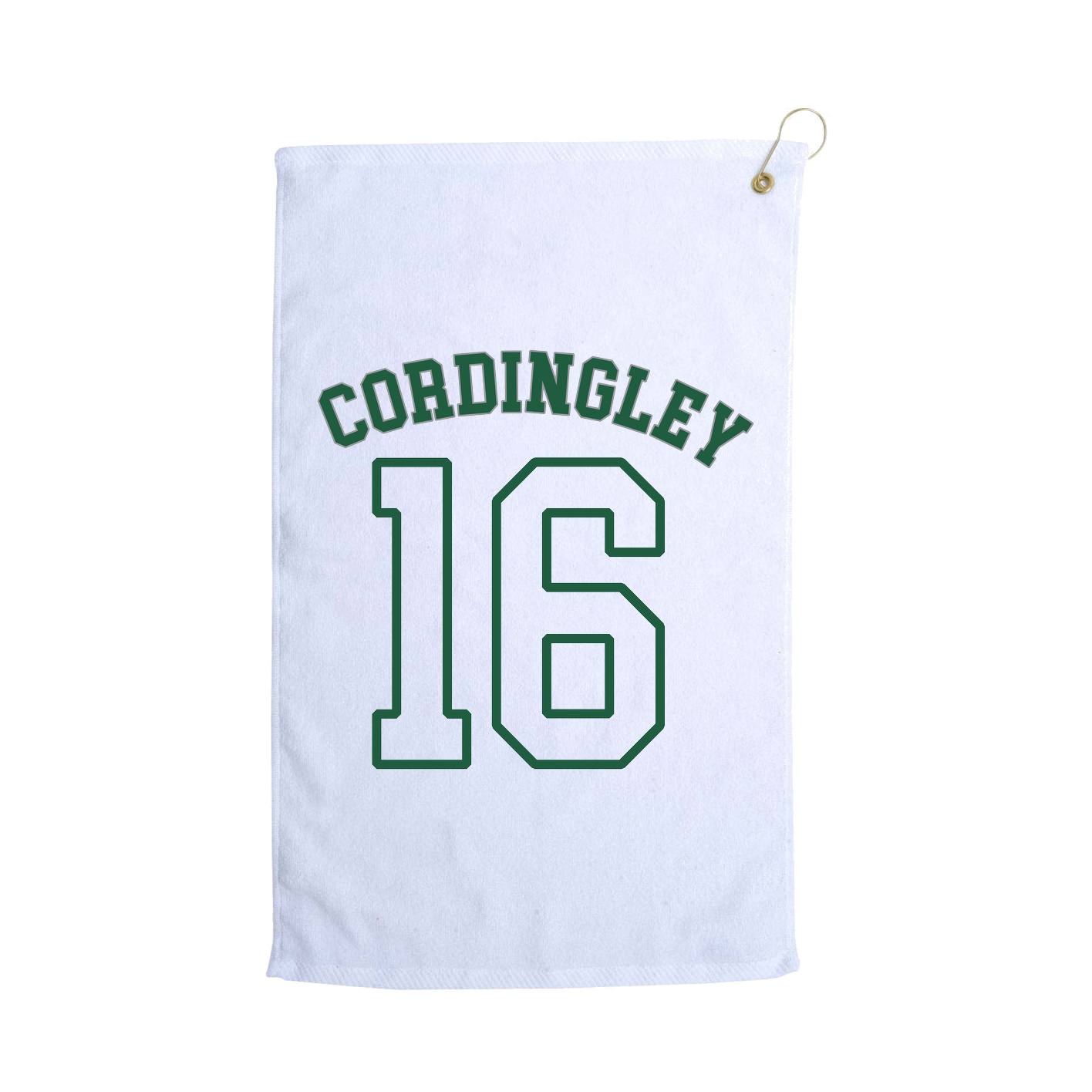Golf Towel — Shirsey Arch in White