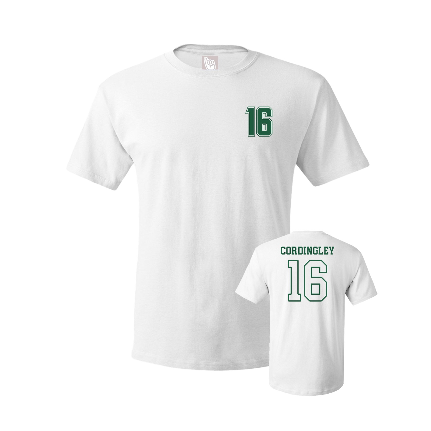 Youth Tee — Chest Back in White