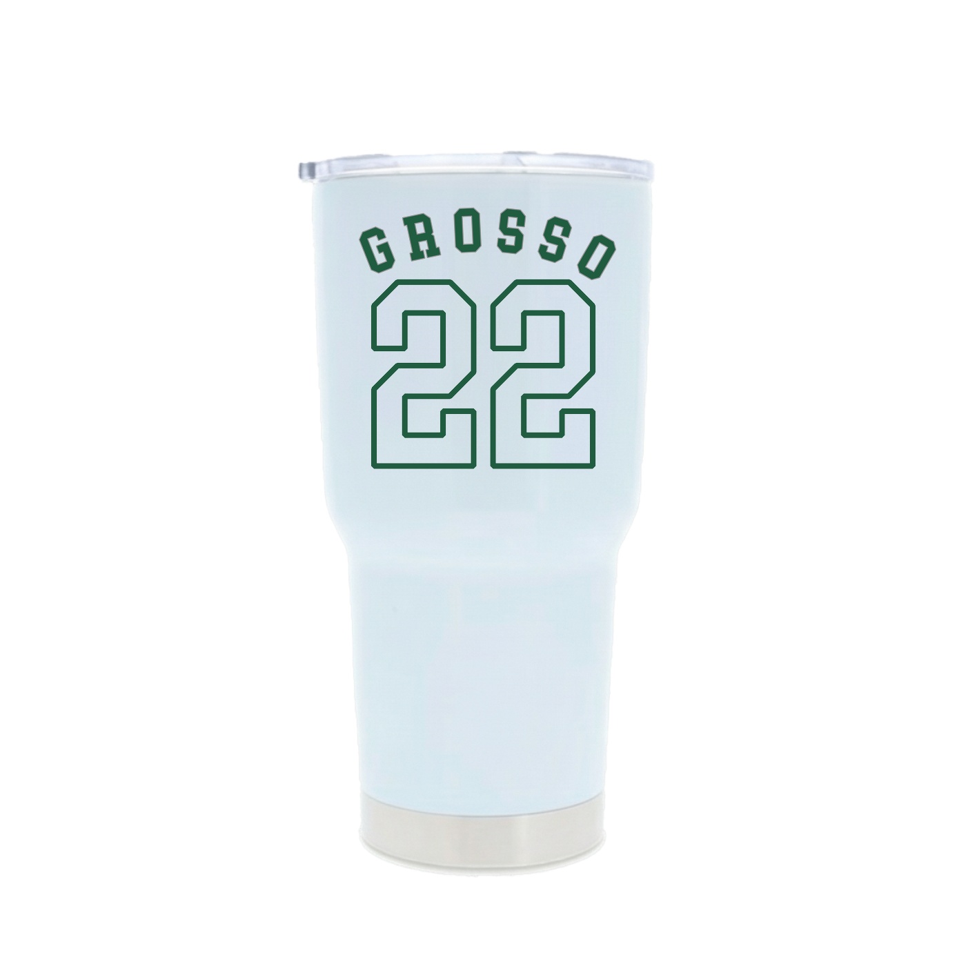 30oz Stainless Steel Tumbler — Shirsey Arch in White