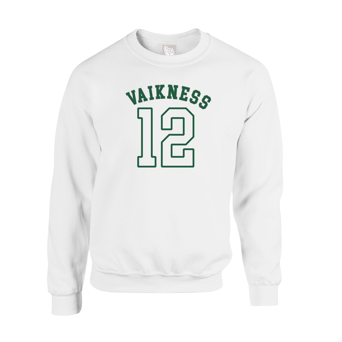 Fleece Crew — Shirsey Arch in White